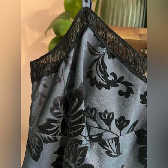 Whimsigoth Iridescent Floral Slip Vintage Dress - Picture 3 of 16